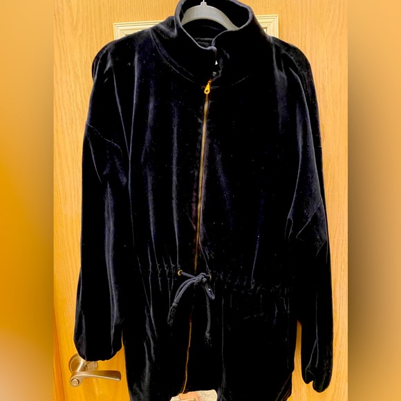 Victoria Secret 2 Pc Velour Tracksuit w longer jacket L - Picture 1 of 8
